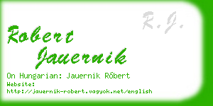 robert jauernik business card